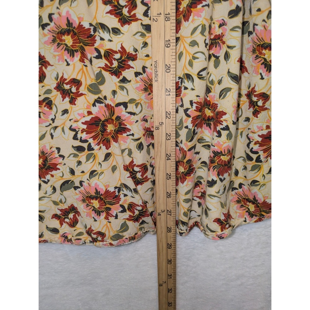 Torrid Floral Print Boho Peasant Blouse Size 3 Rayon Romantic - Picture 3 of 8